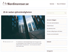 Tablet Screenshot of nordinsresor.se